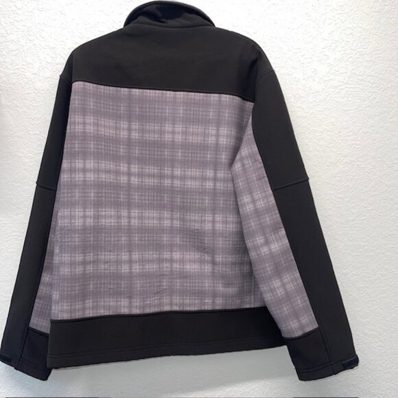 SNOZU Jacket Mens XL Black Gray PERFORMANCE Fleece Full Zip Outdoor Top - Picture 4 of 8